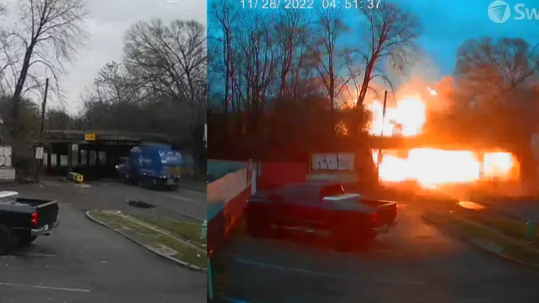 Massive Garbage Truck Explosion Rocks Arlington Heights Neighborhood